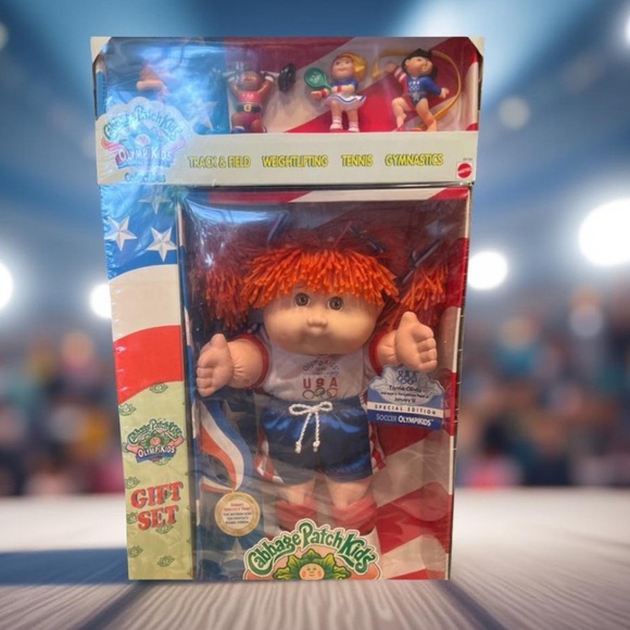 Cabbage Patch Doll Kid Special Edition 1996 Olympic ( winners )Red hair NWT - Picture 8 of 15